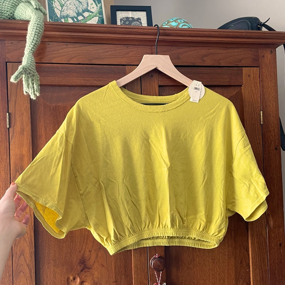Aerie offline yellow cropped top